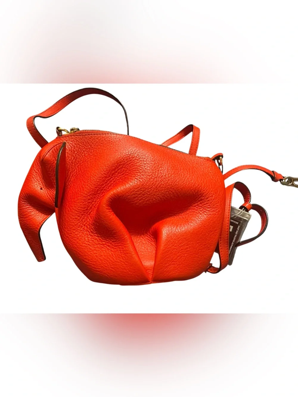 Loewe red Leather Elephant-Shaped purse